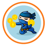 Ninja cu bitcoins